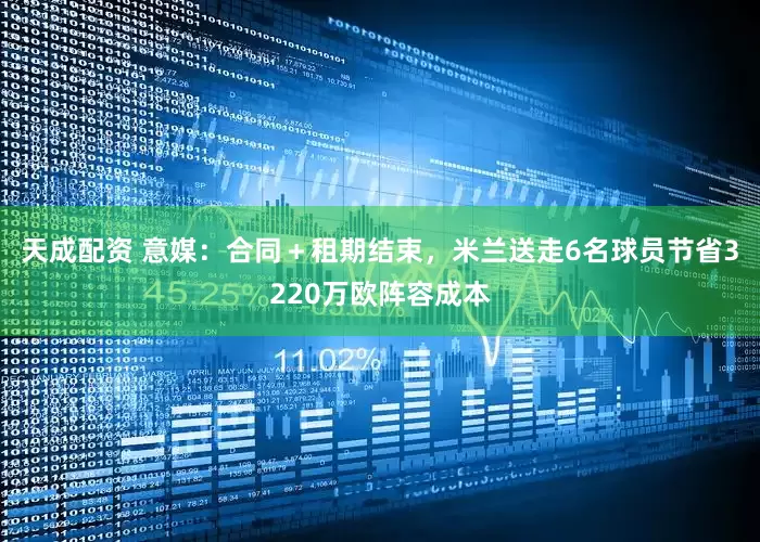 天成配资 意媒：合同＋租期结束，米兰送走6名球员节省3220万欧阵容成本